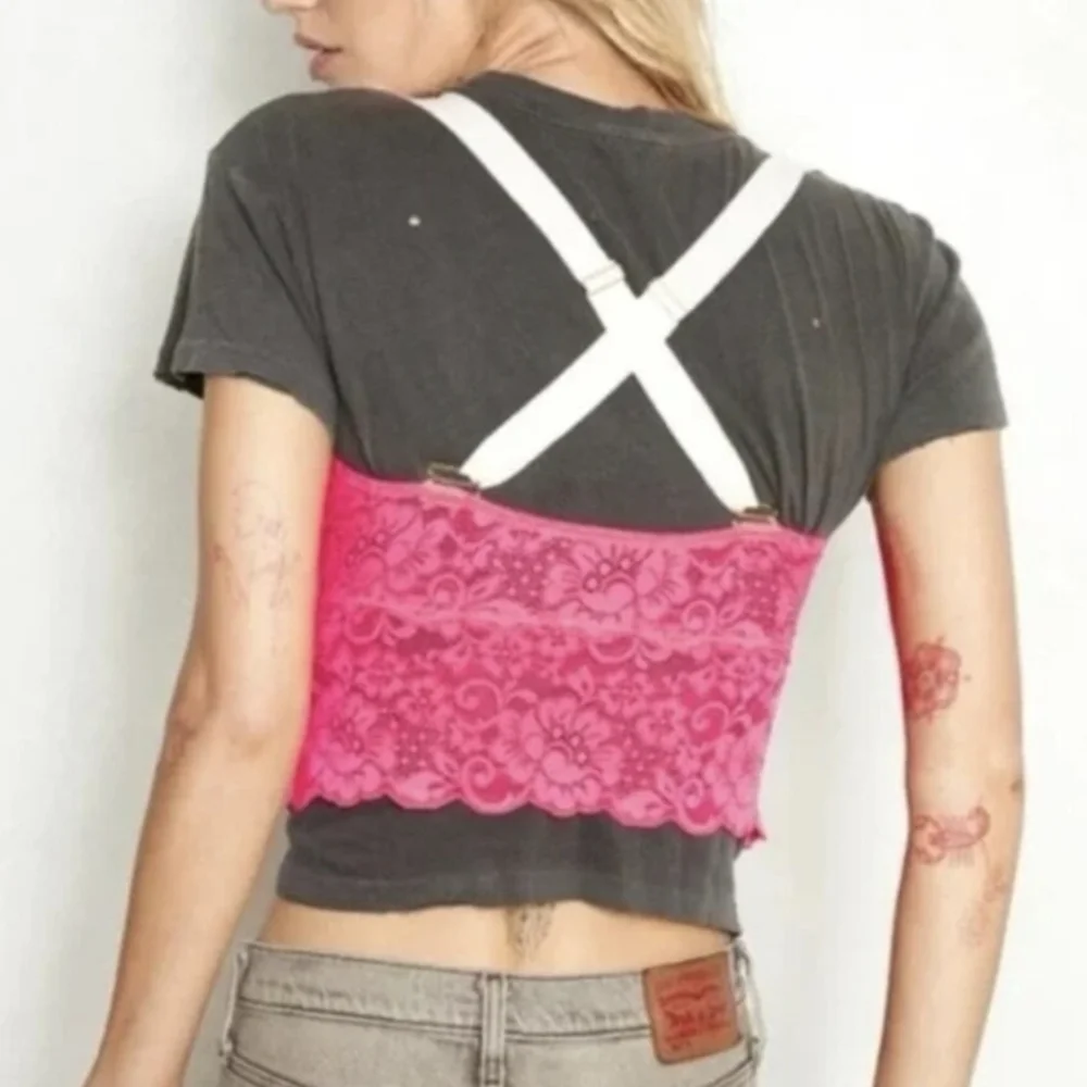 Free People We Are HAH Bust A Move Bustier Lava Pink